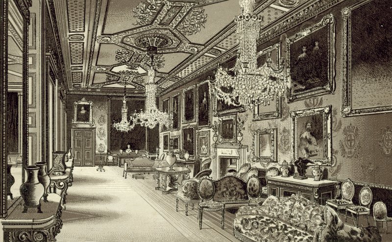 Vandyke Room, Windsor Castle od English School