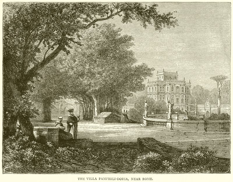 Villa Pamphili-Doria nedaleko Říma od English School
