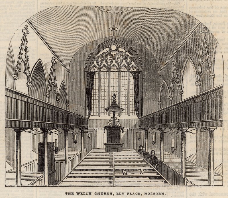 Kostel Welch, Ely Place, Holborn od English School
