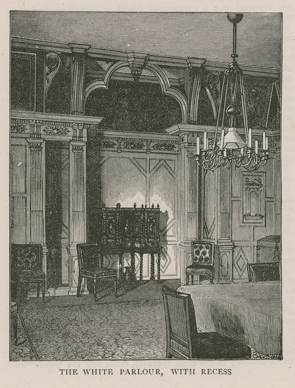 Bílý salon, s výklenku, Holland House od English School