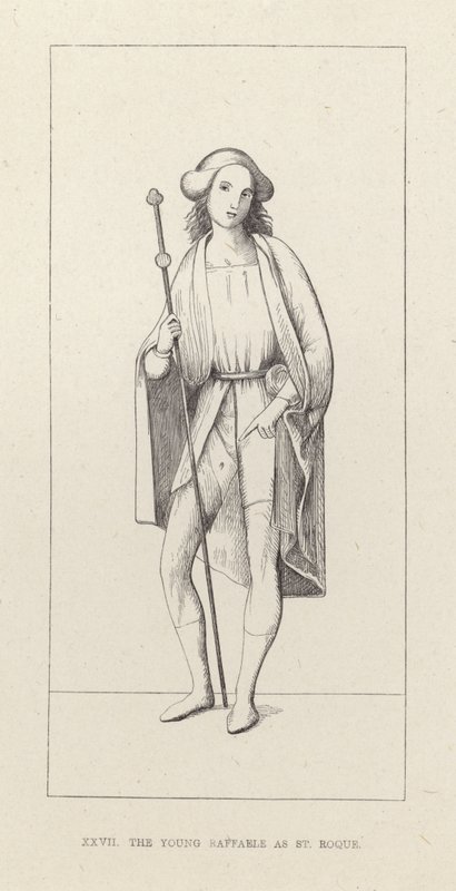 Mladý Raphael jako St Roque od English School
