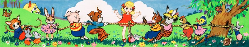 Přetahování zvířat od English School