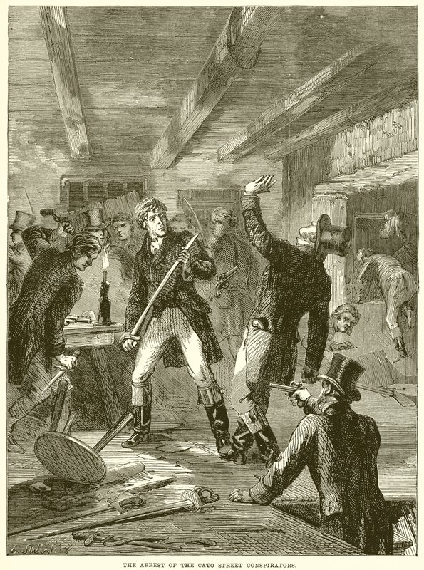 Zatčení Cato Street Conspirators od English School