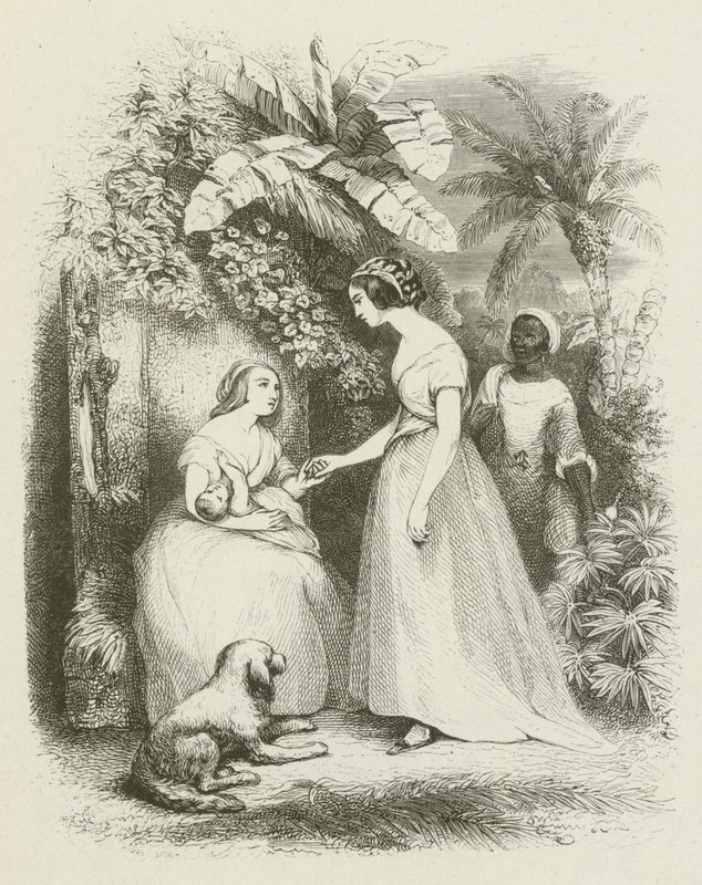 Příjezd Madame De La Tour (rytina) od English School