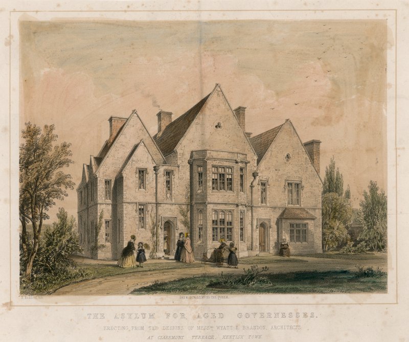 Azyl pro staré guvernérky, Claremont Terrace, Kentish Town od English School