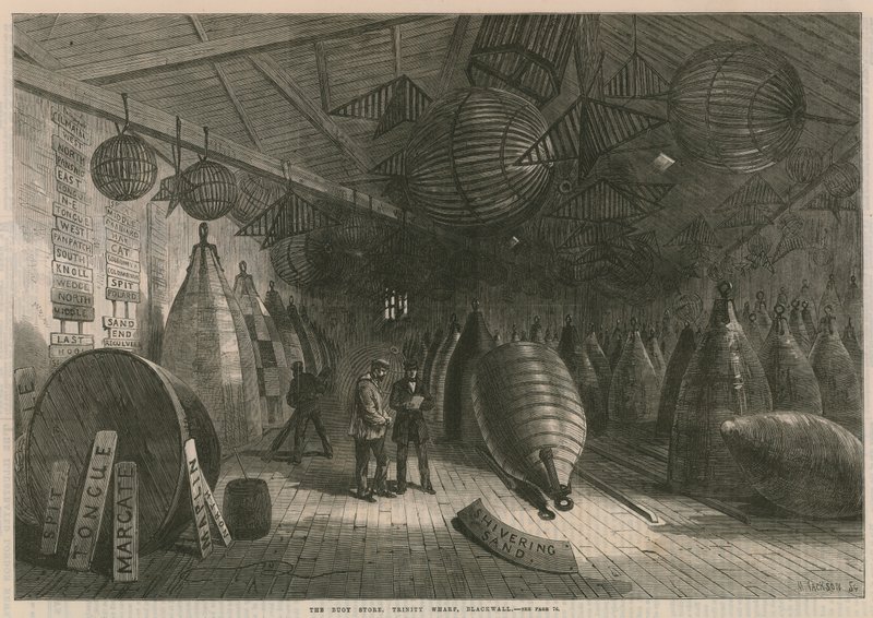 Obchod s bójemi, Trinity Wharf, Blackwell od English School