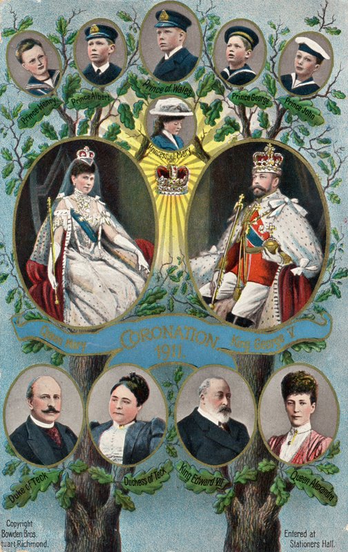 Korunovace krále Jiřího V. a královny Marie od English School