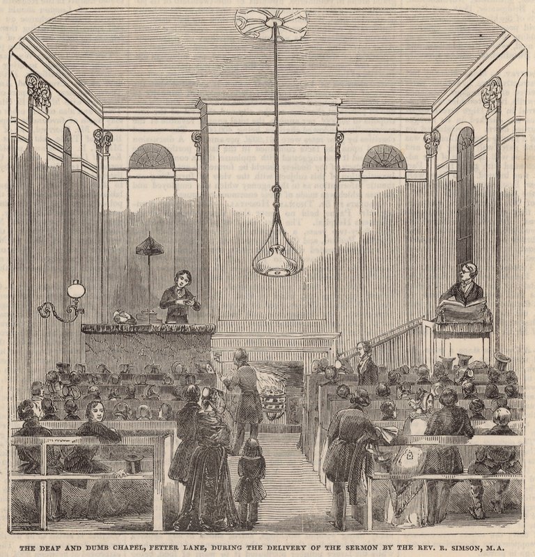 Hluchoněmá kaple, Fetter Lane od English School