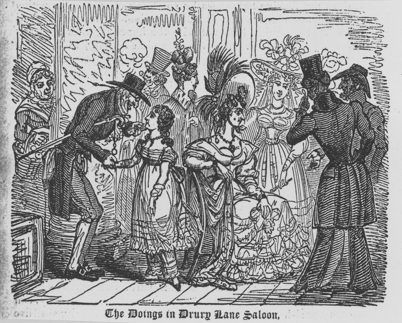 Dění v Drury Lane Saloonu od English School
