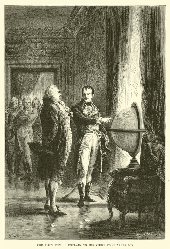 První konzul vysvětlující své názory Charlesi Foxovi od English School