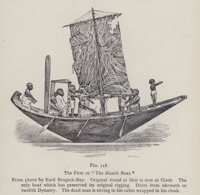 První nebo Maatit Boat (litografie) od English School