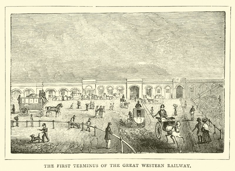 První konečná stanice Great Western Railway od English School