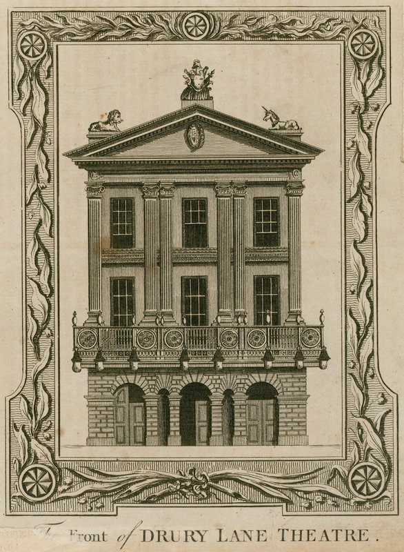 Před Drury Lane Theatre, Londýn od English School