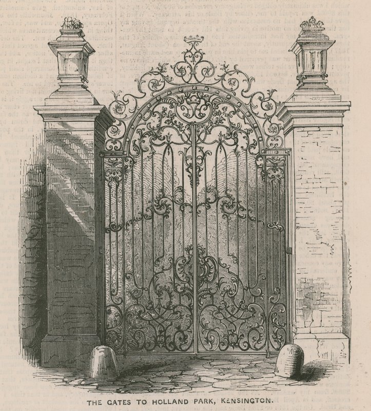 Brány do Holland Park, Kensington od English School