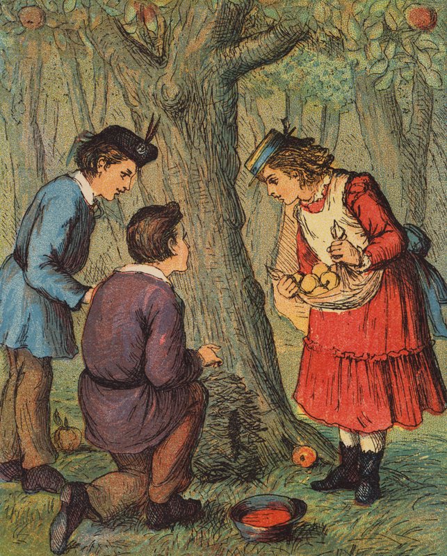 Ježčí hnízdo (barevná litografie) od English School