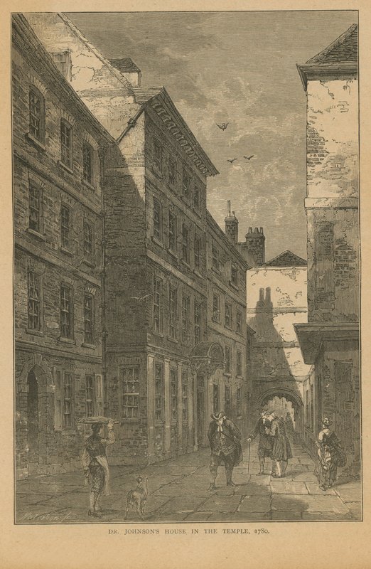 Dům doktora Johnsona na Inner Temple Lane od English School