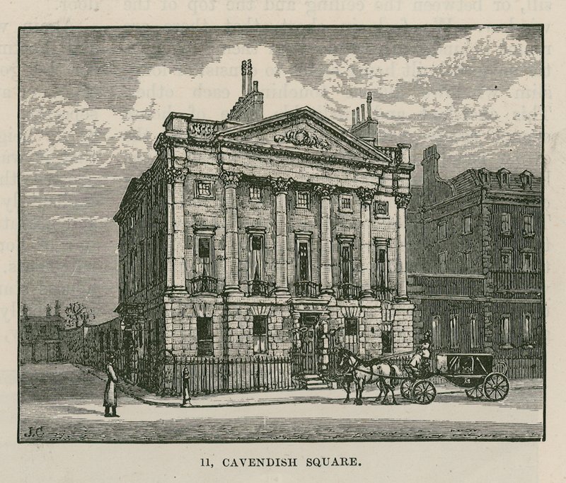 Dům pana Scotmothera, Cavendish Square, Londýn od English School