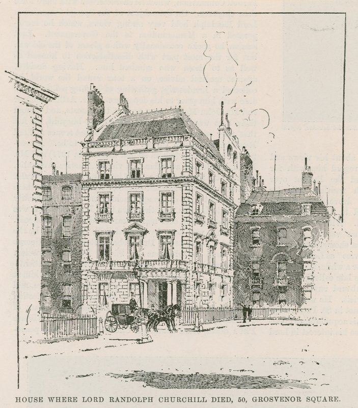 Dům, kde zemřel lord Randolph Churchill od English School