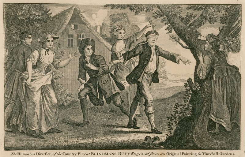 Vtipné zpestření country hry na blindmans buff od English School