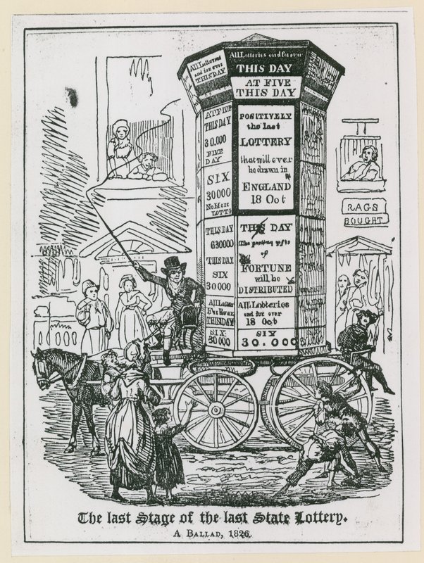 Poslední fáze poslední státní loterie. Balada z roku 1826 od English School