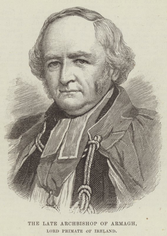 Zesnulý arcibiskup z Armaghu, lord primas Irska (rytina) od English School