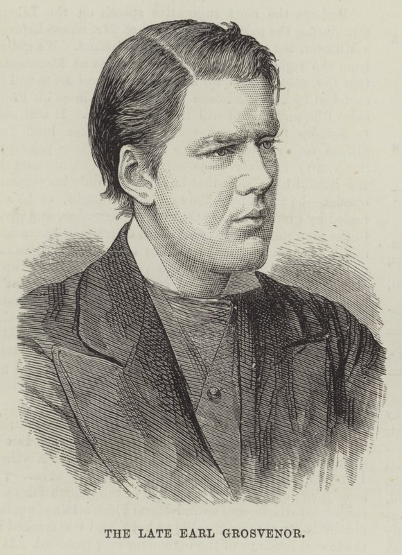 Zesnulý Earl Grosvenor (rytina) od English School
