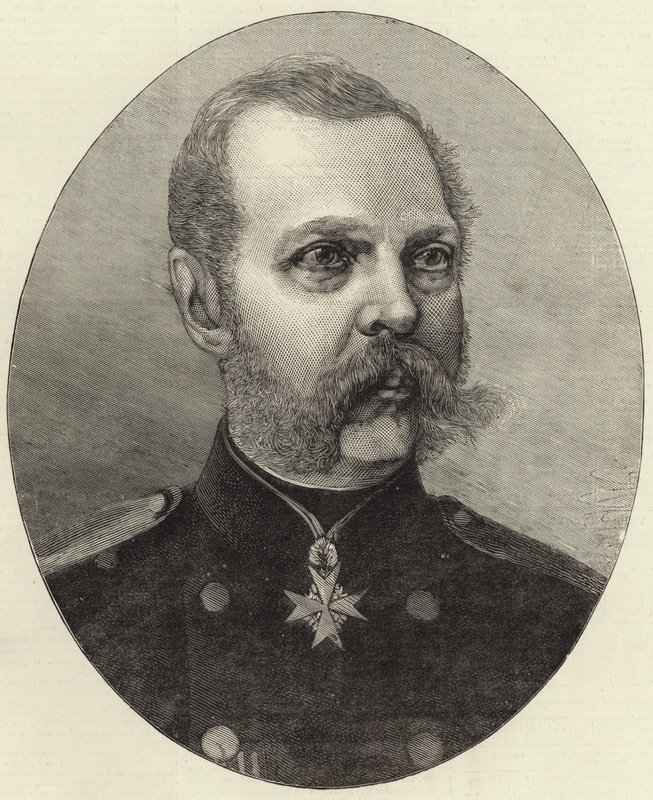 Zesnulý císař Alexandr II od English School