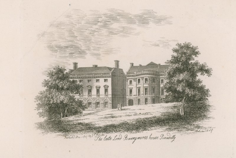 Dům lorda Barrymorese, Piccadilly, Londýn od English School