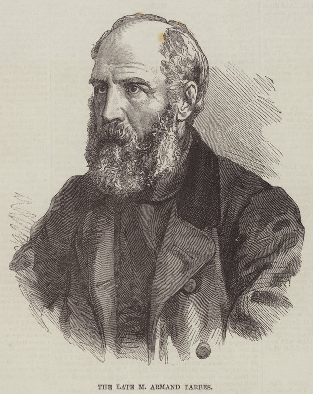 Zesnulý M Armand Barbes (rytina) od English School