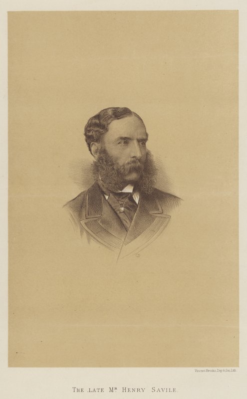 Zesnulý pan Henry Savile (litho) od English School