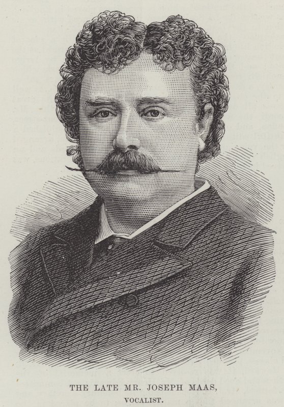 Zesnulý pan Joseph Maas, zpěvák (rytina) od English School