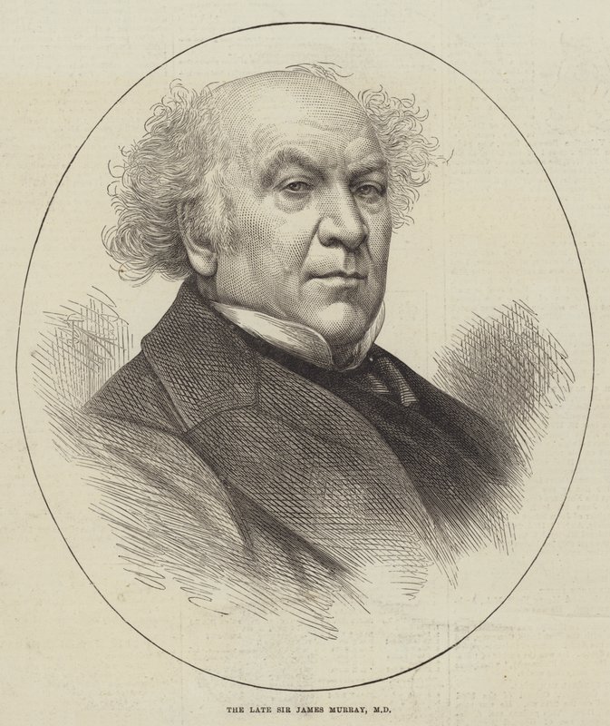 Zesnulý doktor James Murray (rytina) od English School