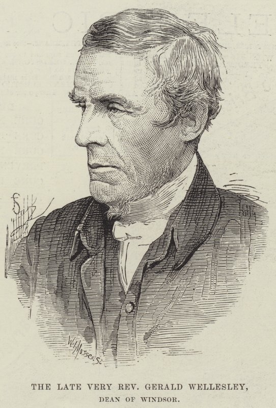 Zesnulý velmi reverend Gerald Wellesley, děkan z Windsoru (rytina) od English School