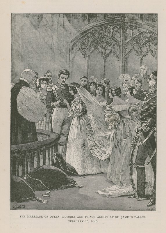 Manželství královny Viktorie a prince Alberta od English School