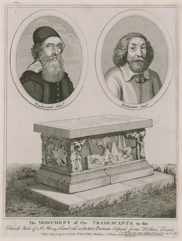 Památník obchodníků na nádvoří kostela Panny Marie, Lambeth od English School