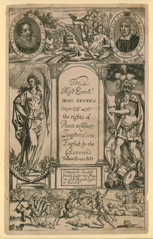 Nejznamenitější Hugo Grotius z práva míru a války od English School