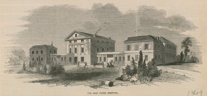 Nová nemocnice Fever Hospital, Londýn od English School
