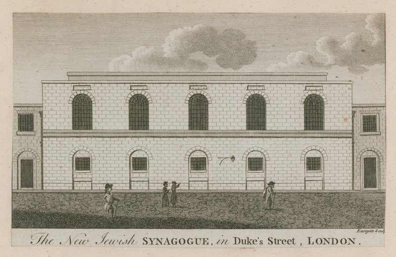 Nová židovská synagoga v Dukes Street v Londýně od English School