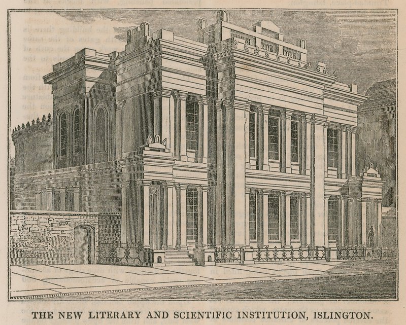 Nová literární a vědecká instituce, Islington, Londýn od English School