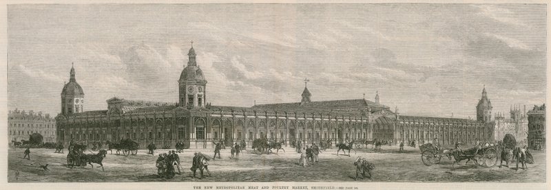 Nový metropolitní trh s masem a drůbeží, Smithfield od English School