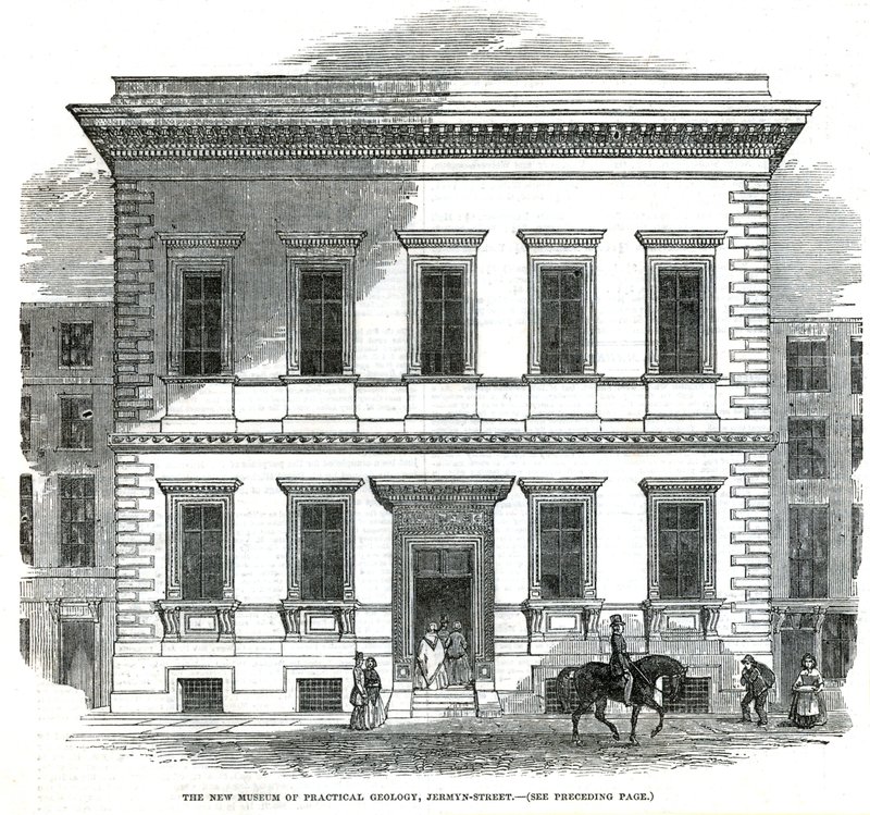 Nové muzeum praktické geologie, Jermyn Street, Londýn od English School