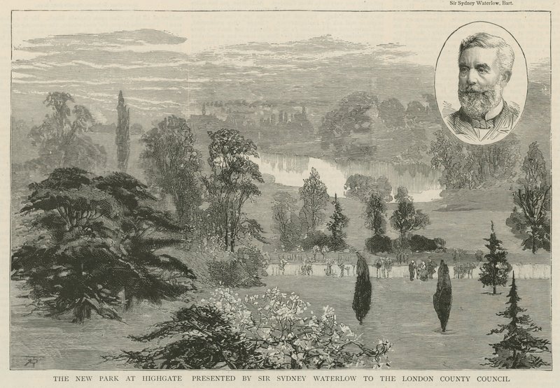 Nový park v Highgate představil Sir Sydney Waterlow od English School