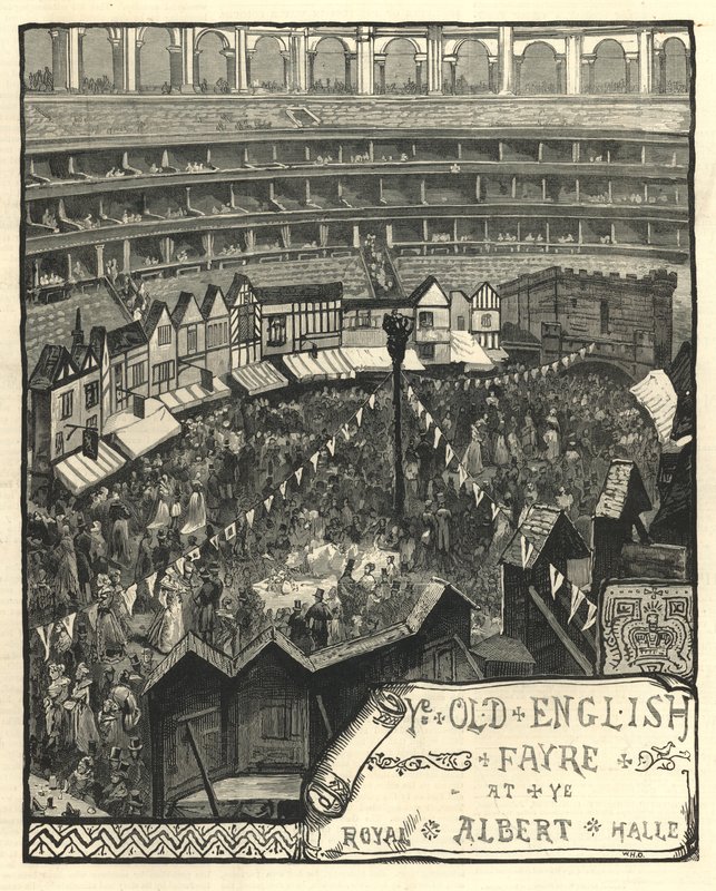 Stará anglická fayre v Royal Albert Hall od English School