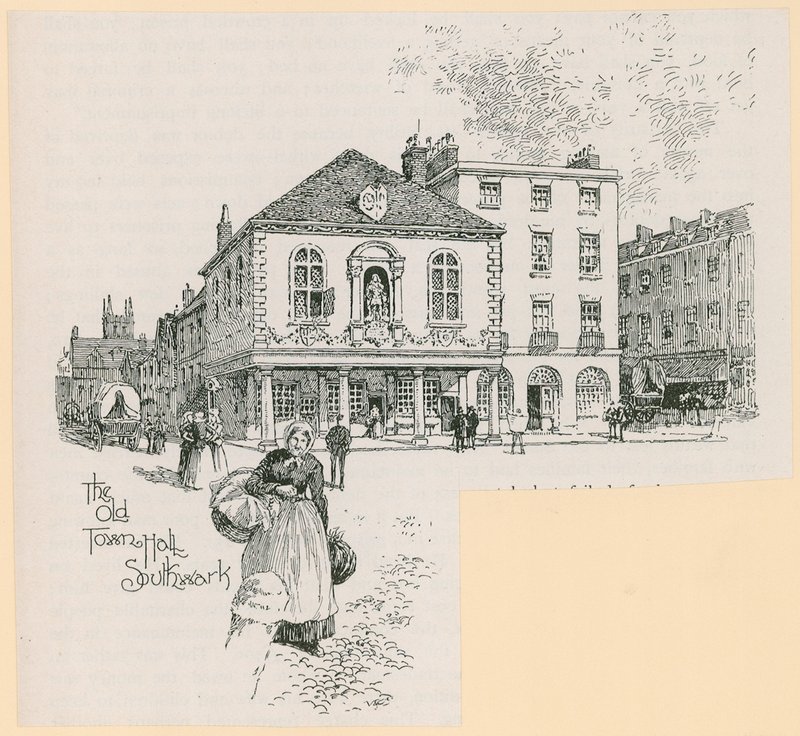 Stará radnice, Borough High Street, Southwark, Londýn od English School