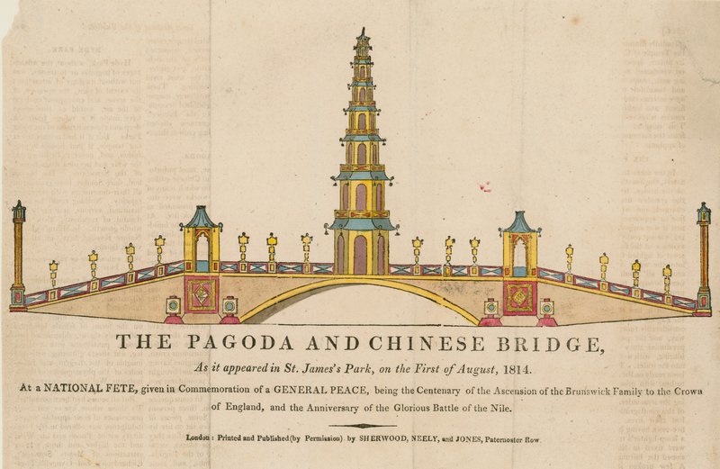 Pagoda a most, jak se objevily v St James