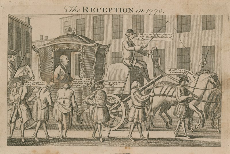 Recepce v roce 1770 od English School