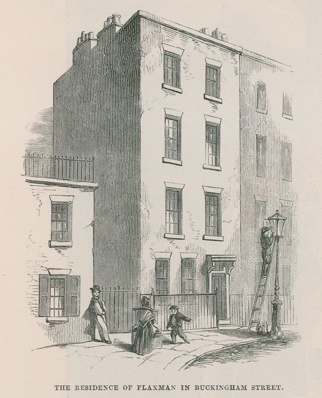 Sídlo Johna Flaxmana v Buckingham Street od English School