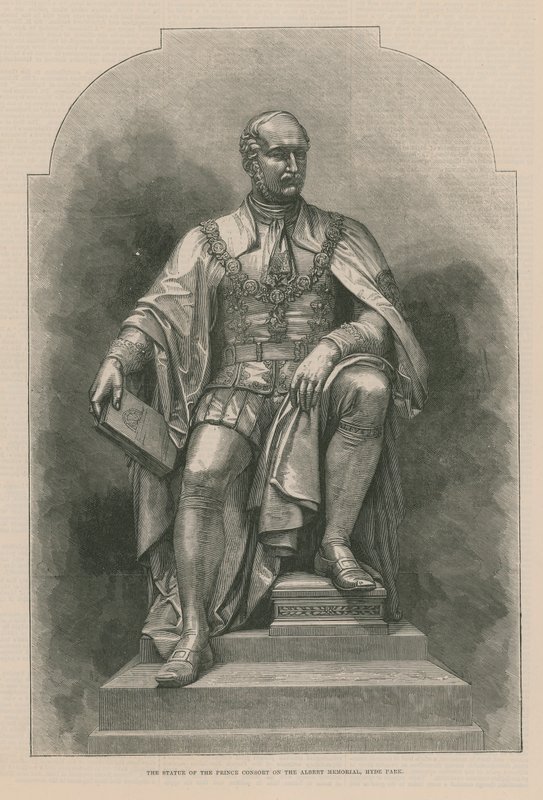 Socha Prince Consort na Albertově památníku od English School