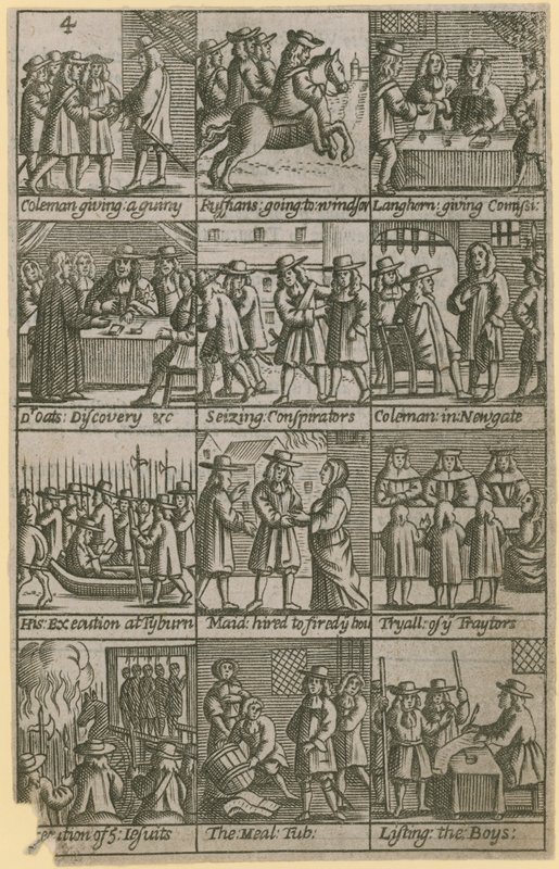 Příběh Edwarda Colemana, souzeného za zradu dne 27. listopadu 1678 od English School