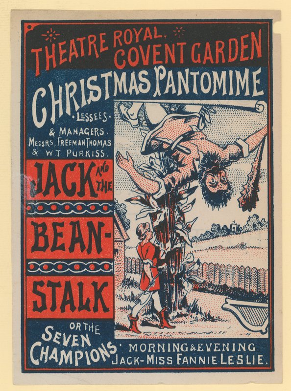 Vánoční pantomima Theatre Royal Covent Garden od English School